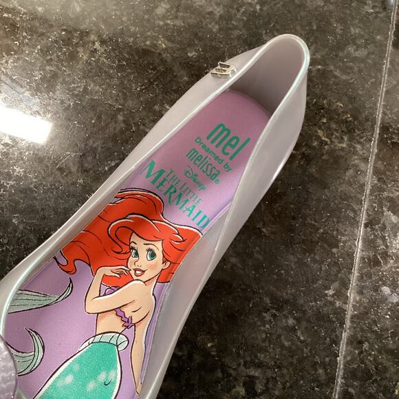 Mini Melissa Ultragirl Little Mermaid Melissa Shoes Singapore Purple‎ Gray SZ 12 - Picture 10 of 10